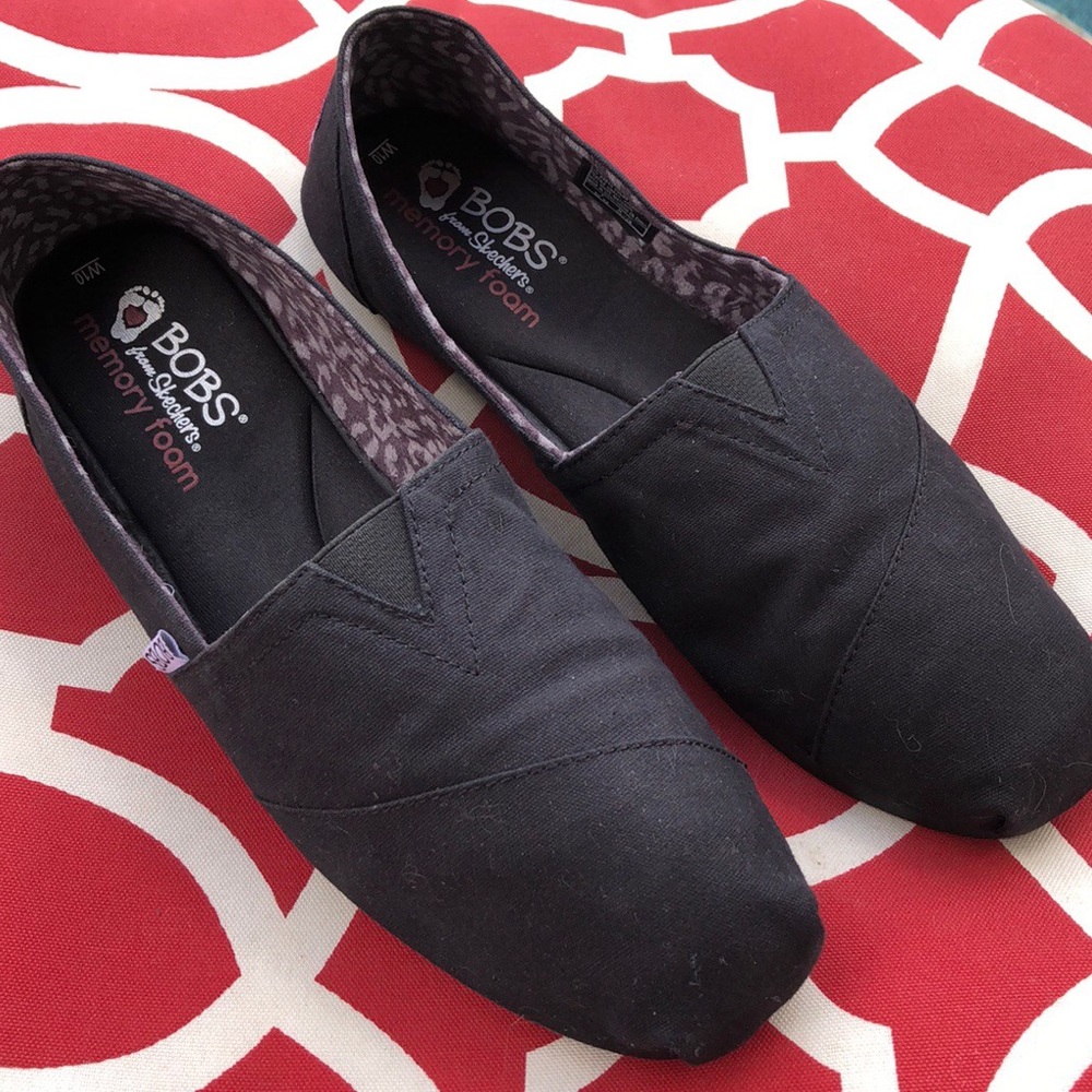 Skechers Black Slip-On Bobs